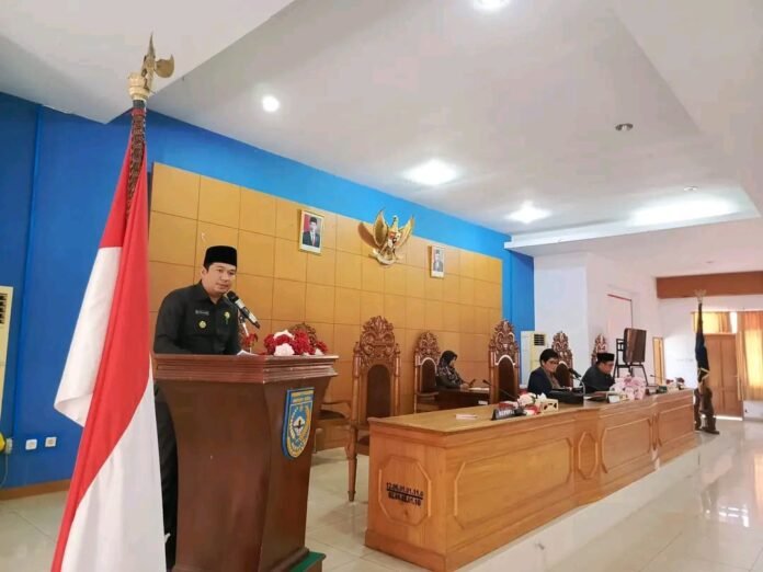 Rapat Paripurna DPRD BU, Wabup Sampaikan Nota Pengantar LKPJ TA 2023