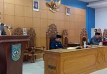 Nota Pengantar Bupati BU, DPRD Setujui Perubahan Raperda Susunan Perangkat Daerah